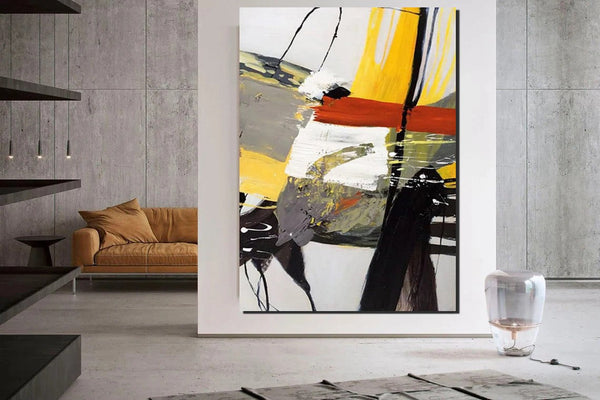 Extra Large Paintings for Living Room, Modern Abstract Art for Bedroom, Abstract Acrylic Wall Painting, Simple Painting Ideas, Hand Painted Wall Painting-artworkcanvas