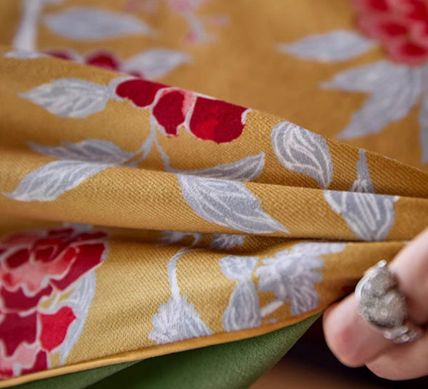 Farmhouse Table Cloth, Dining Room Flower Table Cloths, Large Square Tablecloth for Round Table, Extra Large Rectangular Table Covers for Kitchen-artworkcanvas