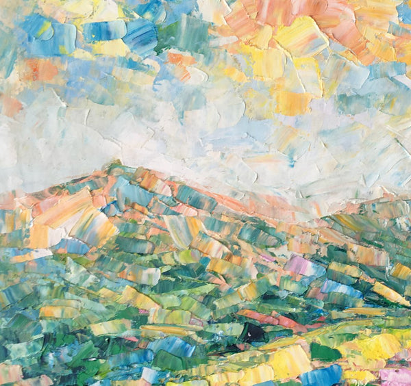 Mountain Landscape Painting, Large Wall Art Paintings, Custom Canvas Painting for Bedroom, Landscape Wall Art Paintings, Original Oil Painting