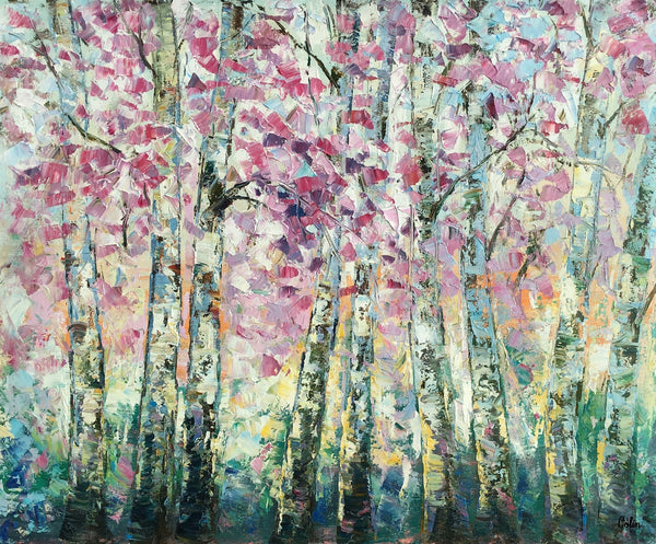 Landscape Oil Paintings, Autumn Tree Painting, Oil Painting on Canvas, Custom Original Painting for Sale