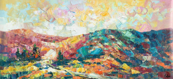 Canvas Painting, Mountain Landscape Painting, Large Canvas Art, Custom Extra Large Wall Art