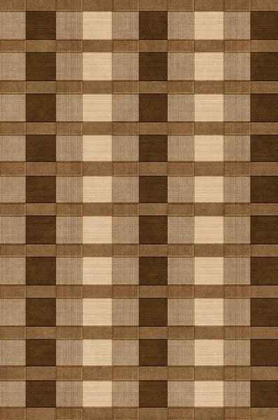 Contemporary Geometric Carpets, Mid Century Contemporary Modern Rugs, Brown Modern Rugs under Dining Room Table, Brown Modern Rugs for Living Room