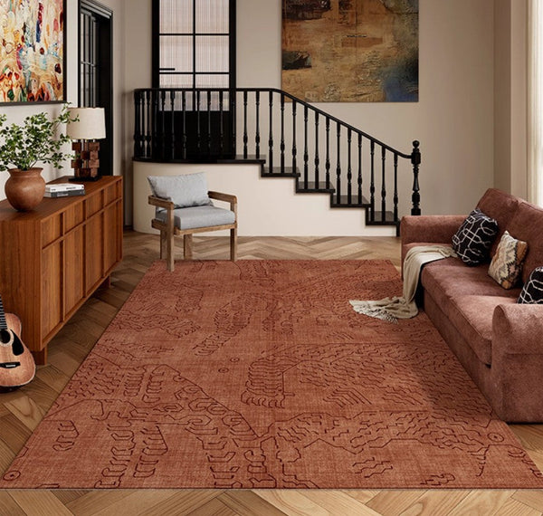 Contemporary Modern Rugs Next to Bed, Modern Rugs for Living Room, Modern Rugs under Dining Room Table, Geometric Modern Carpets for Office-artworkcanvas