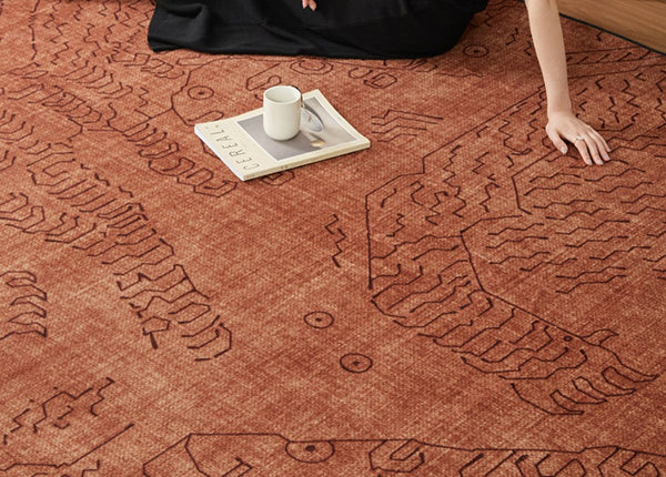 Contemporary Modern Rugs Next to Bed, Modern Rugs for Living Room, Modern Rugs under Dining Room Table, Geometric Modern Carpets for Office-artworkcanvas