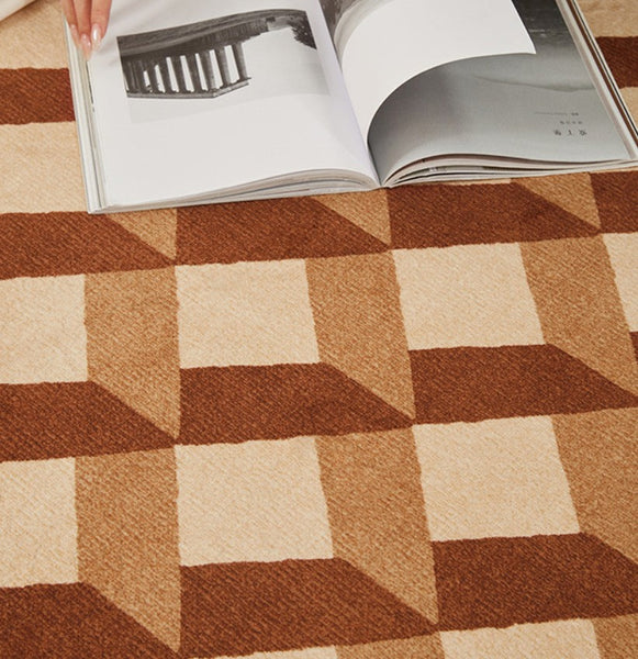 Modern Rugs under Chairs, Bedroom Modern Round Rugs, Dining Room Contemporary Round Rugs, Circular Modern Rug Ideas for Living Room-artworkcanvas