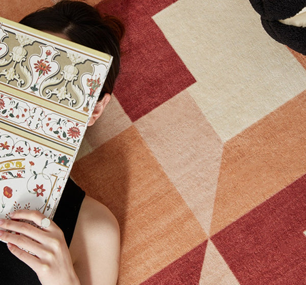 Modern Rugs for Dining Room, Large Modern Rugs for Living Room, Mid Century Modern Rugs for Bedroom, Abstract Geometric Modern Rugs-artworkcanvas