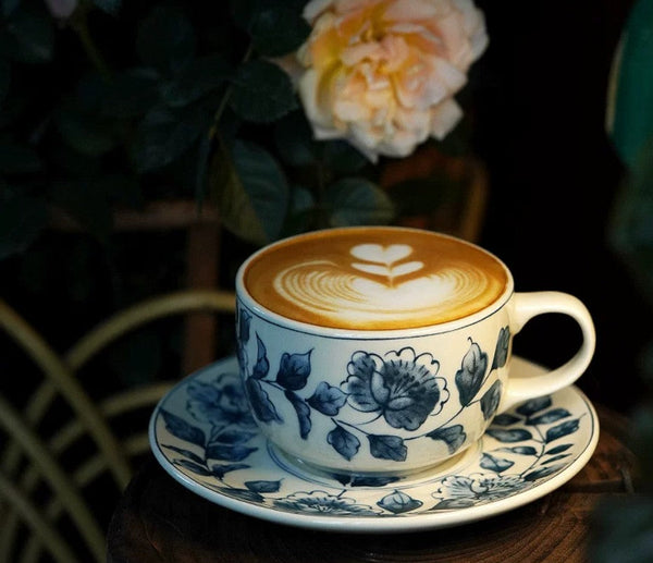Traditional Tea Cup Set, Porcelain Tea Cups, Floral Tea Cup Set, Classic British Tea Cups, Elegant Tea Cup With Saucer, Ceramic Tea Cup with Saucer, Tea Cup Set, Vintage Tea Cup Set, Modern Ceramic Cups-artworkcanvas
