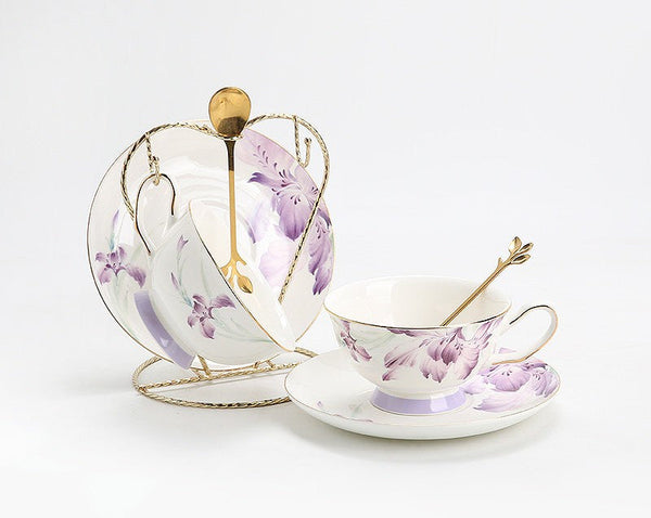 Elegant Coffee Cup, Porcelain Coffee Cup, Ceramic Tea Cup Set, Luxury Tea Cup with Saucer, Porcelain Tea cups, British Tea Cup Set, Afternoon Tea Cup with Saucer Set-artworkcanvas