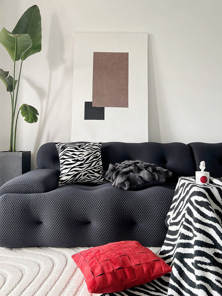 Large Decorative Sofa Pillows, Large Modern Sofa Throw Pillows for Bedroom, Abstract Contemporary Pillow for Couch-artworkcanvas