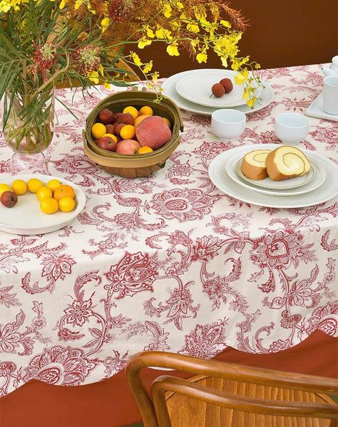 Extra Large Rectangle Tablecloth for Dining Room Table, Country Farmhouse Tablecloth, Flowers Pattern Rustic Table Covers for Kitchen, Square Tablecloth for Round Table-artworkcanvas
