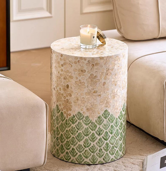 Small End Table, Portable Casual Side Table, Shell Small Sofa Side Table, Modern Side Table, Contemporary Bedside Table, Bedside Small Side Table, Creative Coffee Table, Contemporary Side Table-artworkcanvas