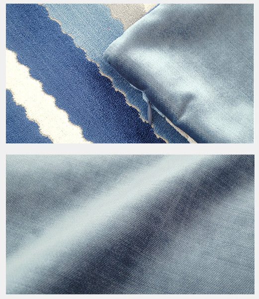 Contemporary Square Modern Throw Pillows for Couch, Large Abstract Blue Decorative Throw Pillows, Simple Throw Pillow for Interior Design, Modern Sofa Pillows-artworkcanvas