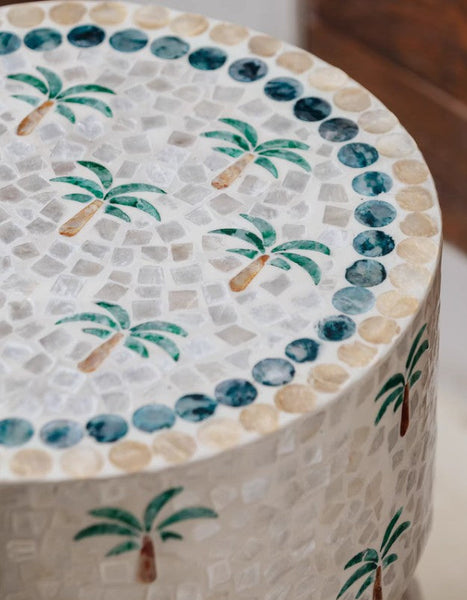 Contemporary Bedside Table, Bedside Small Side Table, Creative Coffee Table, Elegant Small End Table, Modern Side Table, Contemporary Side Table, Portable Casual Side Table, Shell Small Sofa Side Table-artworkcanvas