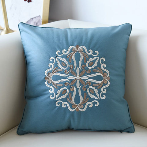 Flower Pattern Decorative Throw Pillows, Modern Sofa Pillows, Contemporary Throw Pillows, Large Decorative Pillows for Living Room-artworkcanvas