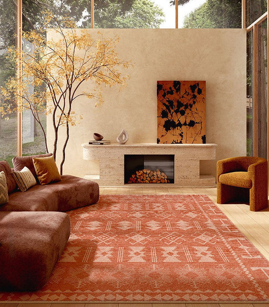 Modern Rugs for Living Room, Mid Century Area Rugs for Bedroom, Large Contemporary Area Rugs for Dining Room-artworkcanvas
