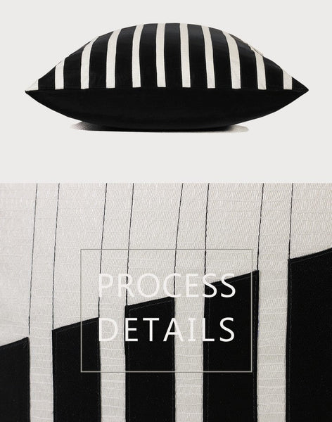 Modern Pillows for Living Room, Decorative Modern Pillows for Couch, Black Modern Sofa Pillows, Modern Sofa Pillows, Contemporary Throw Pillows-artworkcanvas