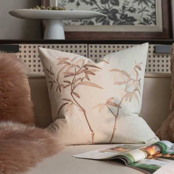 Decorative Pillow Arrangement Ideas for Couch, Modern Decorative Pillows for Bedroom, Embroidered Butterfly Pillow Covers, Large Decorative Throw Pillows for Living Room-artworkcanvas