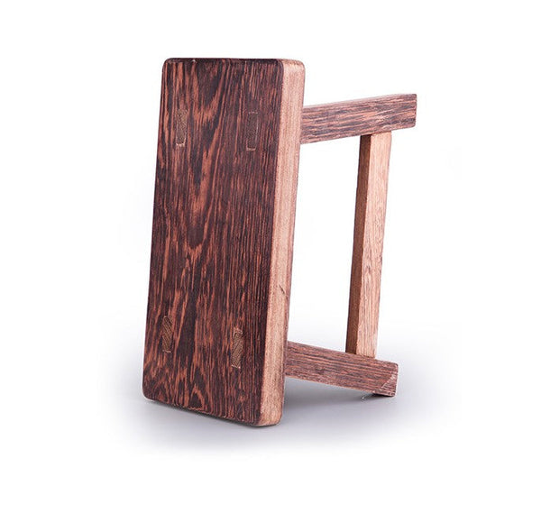 Shoe-changing Stool, Solid Wood low Stool, Wenge Wood Stool, Children's Wooden Stool, Sofa Stool, Dining Table Stool-artworkcanvas