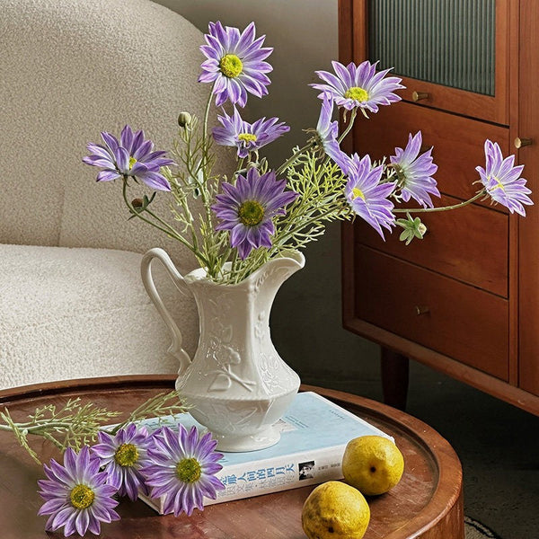 Ceramic Bud Vases, Small Flower Vases on Table, Rustic Porcelain Flower Vases, Handmade Water Holding Flower Vases-artworkcanvas