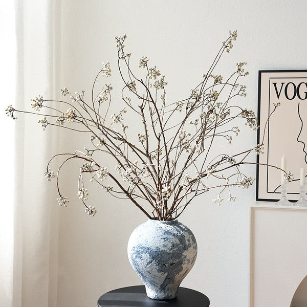 Dried Chinese Tallow Tree Twigs, Natural Decorations, 30 Inch Dried Long Twigs, Flower Arrangement, Handmade Artificial Flower, Natural Dried Branches-artworkcanvas
