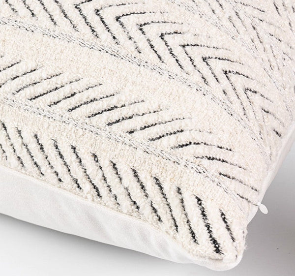 Extra Large Decorative Pillows for Couch, Modern Sofa Pillows, Contemporary Throw Pillows for Living Room, Modern Square Pillows-artworkcanvas