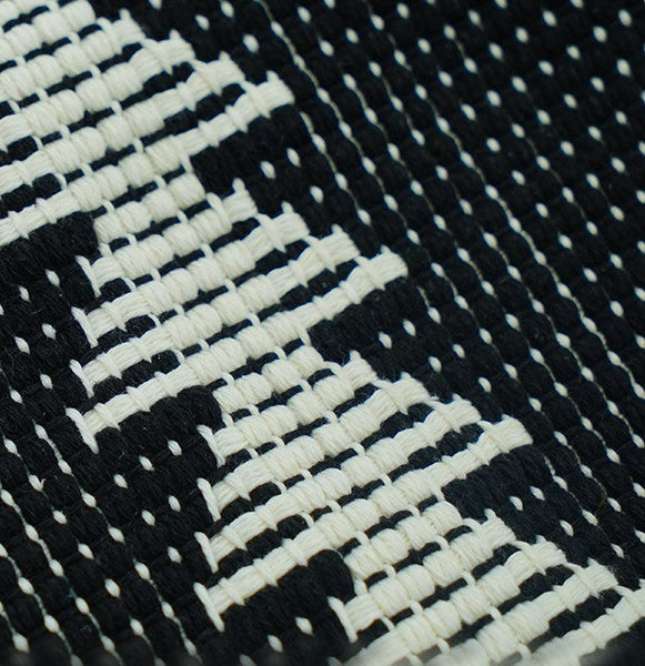 Large Modern Sofa Pillow Covers, Black and White Pattern Contemporary Square Modern Throw Pillows for Couch, Simple Throw Pillow for Interior Design-artworkcanvas