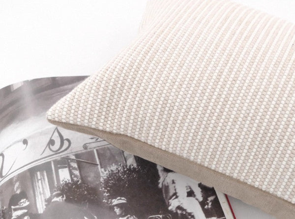 Modern Decorative Pillow Covers, Beige Modern Sofa Cushion, Large Decorative Throw Pillows for Living Room, Contemporary Modern Pillows for Couch-artworkcanvas