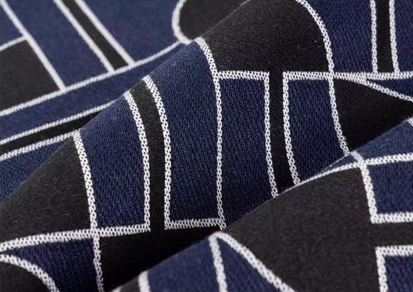 Abstract Decorative Throw Pillows, Geometric Contemporary Pillows, Blue Square Modern Throw Pillows for Couch, Large Simple Throw Pillow for Interior Design-artworkcanvas