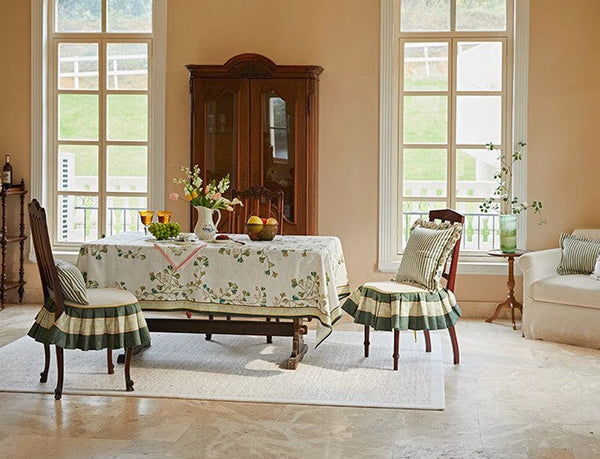 Extra Large Modern Rectangular Tablecloth for Dining Room Table, Ginkgo Leaves Table Covers, Square Tablecloth for Kitchen, Large Tablecloth for Round Table-artworkcanvas