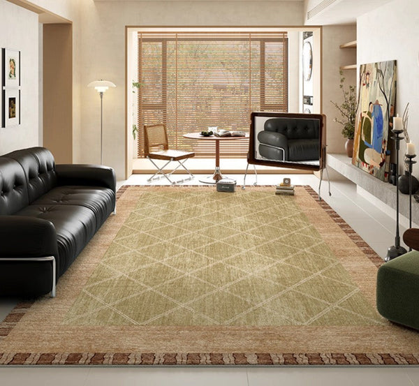 Modern Rugs for Living Room, Geometric Modern Rug Ideas for Living Room, Mid Century Contemporary Area Rugs-artworkcanvas