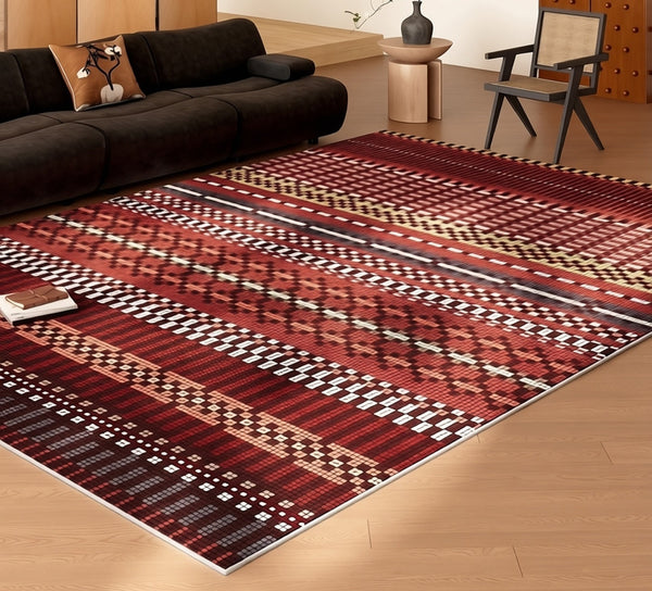 Contemporary Modern Rugs, Modern Rugs for Living Room, Colorful Floor Rugs for Dining Room, Boho Style Carpets Next to Bed