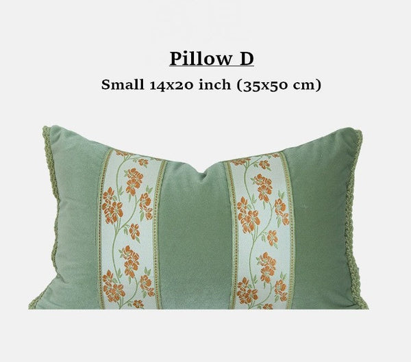 Embroidered Floral Bird Pattern Pillow Covers, Living Room Decorative Pillows, Modern Decorative Cushions, Decorative Pillows for Bed, Decorative Pillow Arrangement Ideas for Interior Design-artworkcanvas