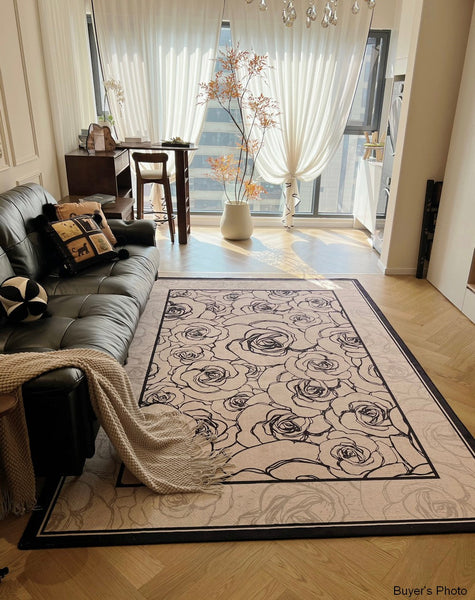 Simple Large Modern Rugs for Living Room, Abstract Modern Rugs for Bedroom, Contemporary Geometric Modern Rugs, Modern Rugs for Dining Room-artworkcanvas