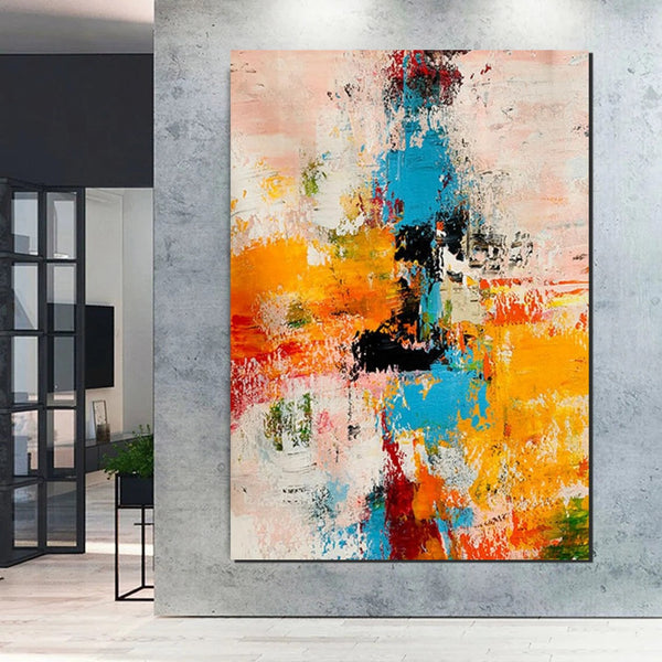 Hand Painted Wall Painting, Extra Large Paintings for Living Room, Modern Abstract Art for Bedroom, Abstract Acrylic Wall Painting, Simple Painting Ideas-artworkcanvas