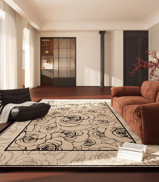 Simple Large Modern Rugs for Living Room, Abstract Modern Rugs for Bedroom, Contemporary Geometric Modern Rugs, Modern Rugs for Dining Room-artworkcanvas