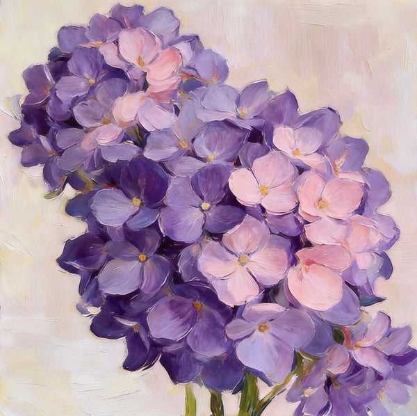Hand Painted Canvas Art, A Bunch of Blooming Purple forget-me-nots, Still Life Painting, Small Canvas Artwork, Original Flower Paintings, Buy Small Paintings Online-artworkcanvas