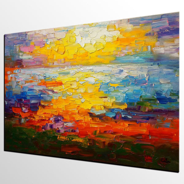 Large Canvas Art, Abstract Painting, Impasto Art, Canvas Oil Painting, Custom Extra Large Painting