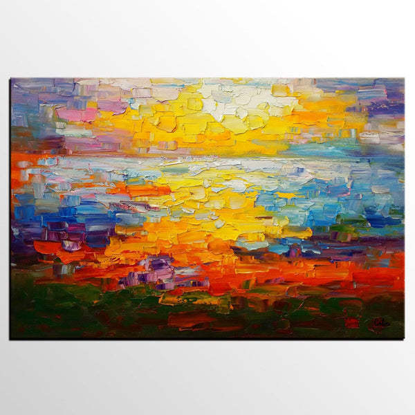 Large Canvas Art, Abstract Painting, Impasto Art, Canvas Oil Painting, Custom Extra Large Painting