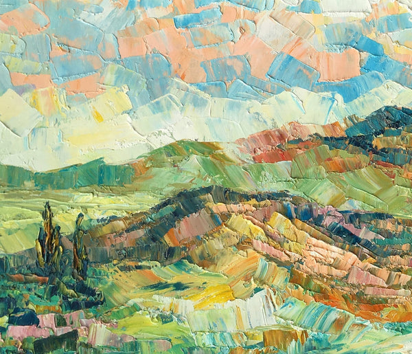Landscape Painting, Autumn Mountain Painting, Original Wall Art, Custom Canvas Art, Original Artwork, Canvas Painting, Oil Painting