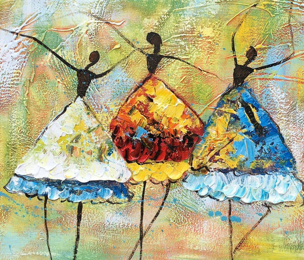 Canvas Painting for Living Room, Abstract Acrylic Painting, Ballet Dancer Painting, Acrylic Painting for Sale, Modern Wall Art Painting, Custom Art
