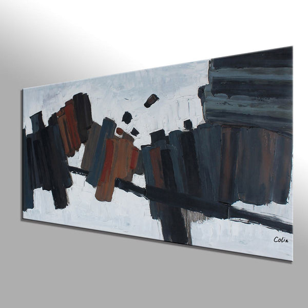 Black and White Art, Contemporary Art, Modern Painting, Original Painting, Custom Extra Large Painting