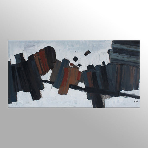 Black and White Art, Contemporary Art, Modern Painting, Original Painting, Custom Extra Large Painting