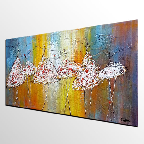 Original Abstract Painting, Ballet Dancer Painting, Simple Modern Art, Contemporary Wall Art Painting, Bedroom Painting, Simple Abstract Painting-artworkcanvas
