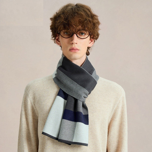 Men's Winter Scarves, Business Casual Scarf for Men, Formal Men Scarf Styles, Long Wool Man Scarf, Fashion Men Scarf, Unique Gifts for Men, Men's Wool Scarf Winter