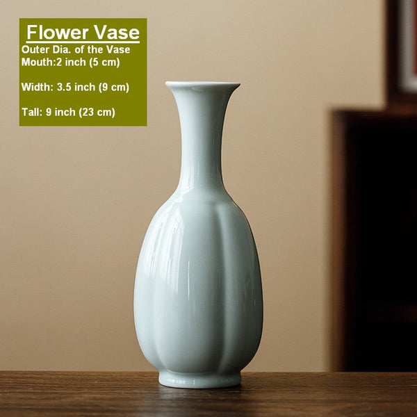 Ceramic Bud Vases, Handmade Water Holding Flower Vase, Small Flower Vases on Table, Rustic Porcelain Flower Vases-artworkcanvas
