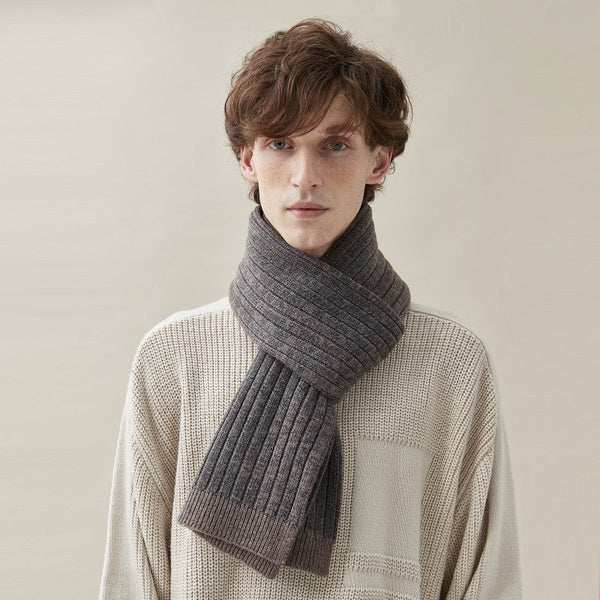 Modern Fashion Scarf, Formal Men Scarf Styles, Pure Wool Scarf, Casual Scarf Men, Business Wool Scarf for Gentleman, Men's Winter Scarf, Men's Wool Scarf Winter-artworkcanvas