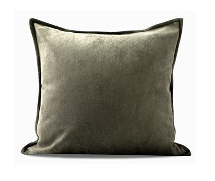 Large Green Square Modern Throw Pillows for Couch, Large Throw Pillow for Interior Design, Contemporary Modern Sofa Pillows, Simple Decorative Throw Pillows-artworkcanvas