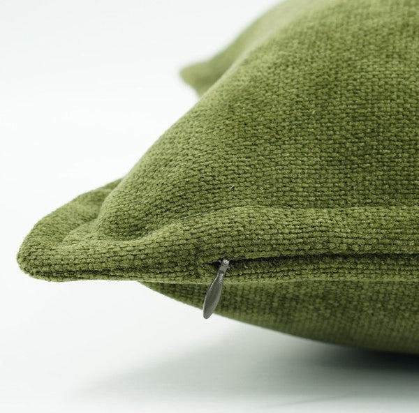 Large Throw Pillow for Interior Design, Simple Decorative Throw Pillows, Large Green Square Modern Throw Pillows for Couch, Contemporary Modern Sofa Pillows-artworkcanvas