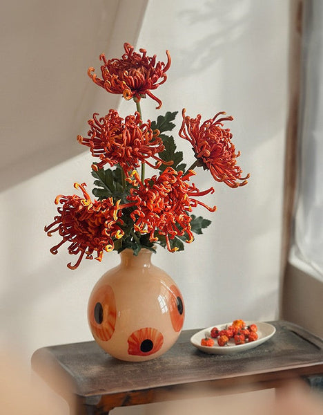 Glass Bud Vases, Handmade Vintage Glass Flower Vases, Water Holding Flower Vases, Flower Vases on Table-artworkcanvas