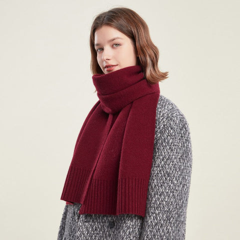 Wool Scarf for Women, Casual Scarf for Women, Fashion Designer Scarf, Cold Weather Scarf, Modern Winter Scarf, Soft Cashmere Scarf for Women-artworkcanvas